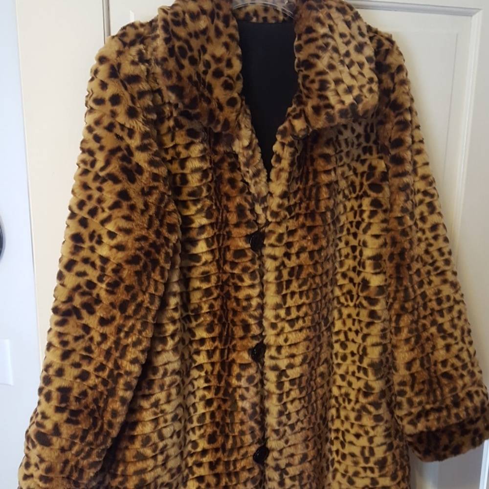 Faux fur coat